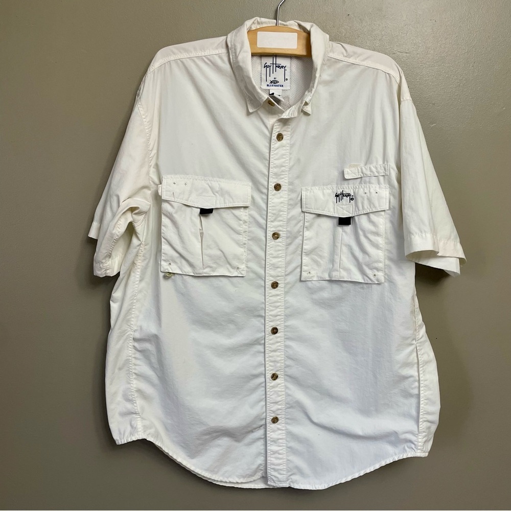 Guy Harvey Men’s Large Fishing Shirt embroidered vented